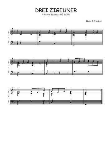 Téléchargez l'arrangement pour piano de la partition de Drei Zigeuner en PDF